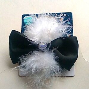 Dressy dog bow tie collar slider